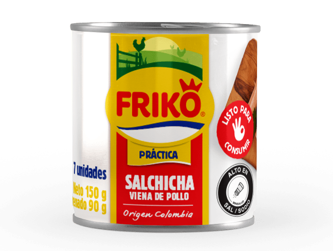 Salchicha Viena de Pollo